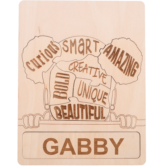 "I AM" Affirmations Puzzle - Girl