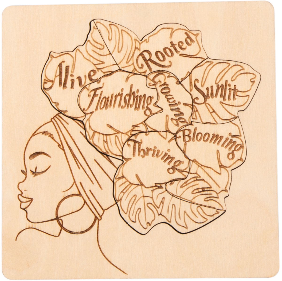 "I AM" Affirmations Puzzle - Growth Woman