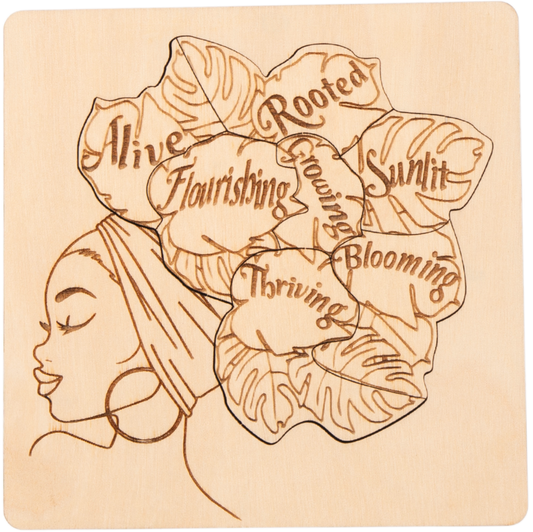 "I AM" Affirmations Puzzle - Growth Woman