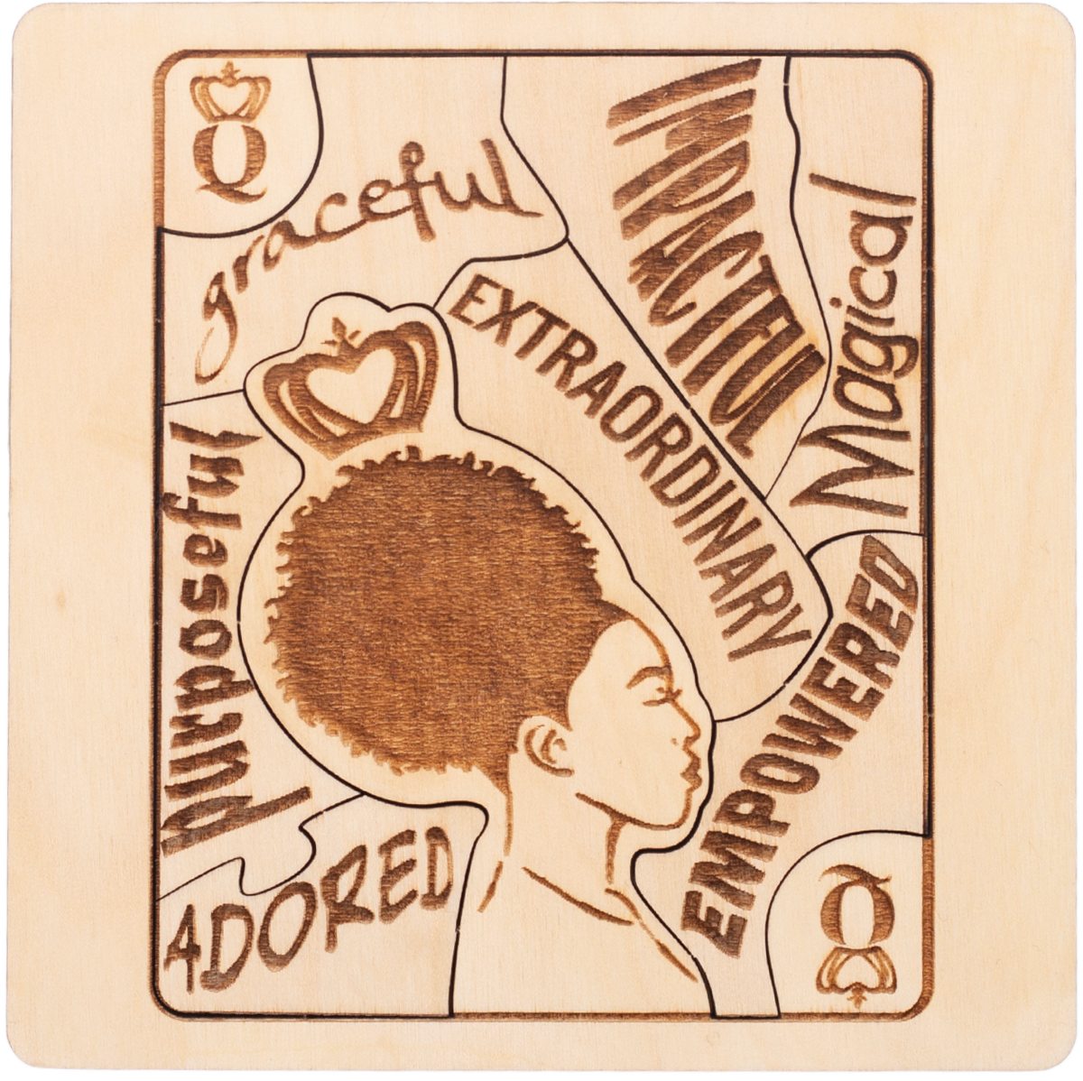 "I AM" Affirmations Puzzle - Queen