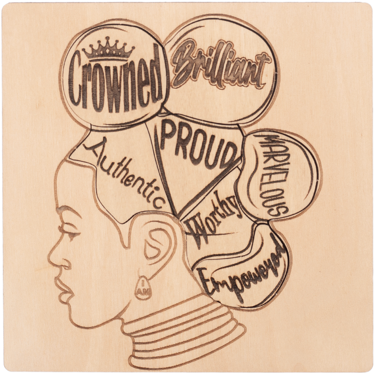 "I AM" Affirmations Puzzle - Crowned Woman