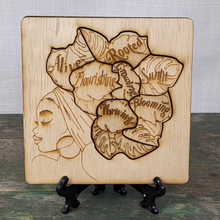 Load image into Gallery viewer, I AM Affirmations - Growth Woman Alive Flourishing Rooted Growing Sunlit Blooming Thriving
